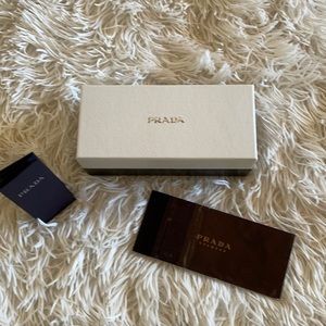 Prada Authentic Sunglasses Gift Box 6.5” x 3” x 2.5” - New Black & White